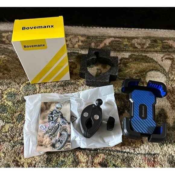 New Motorcycle Phone Mount, [150mph Wind Anti-Shake][7.2inch Big Phone Friendly]
